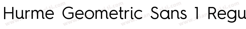 Hurme Geometric Sans 1 Regular字体转换